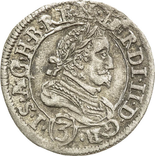 3 Kreutzer 1637 - front