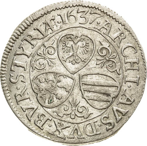 3 Grajciar 1637 - reverz