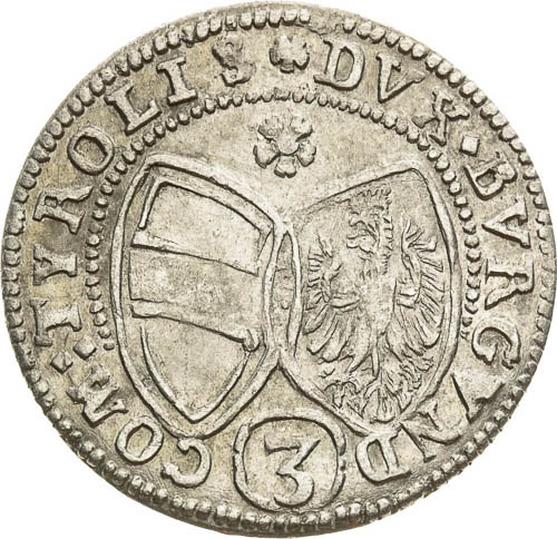 3 Kreutzer 1639 - back
