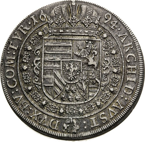 Thaler 1694 - back
