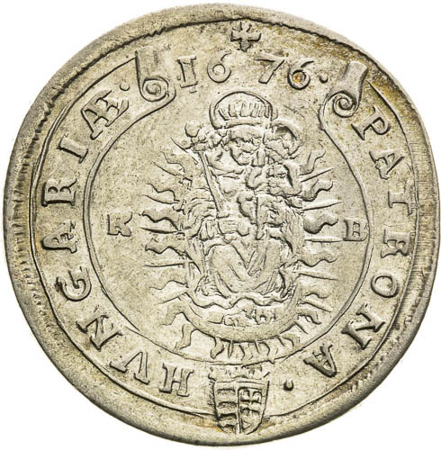 XV Kreutzer 1676 - back