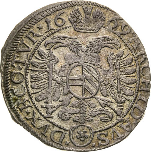 3 Kreutzer 1669 - back