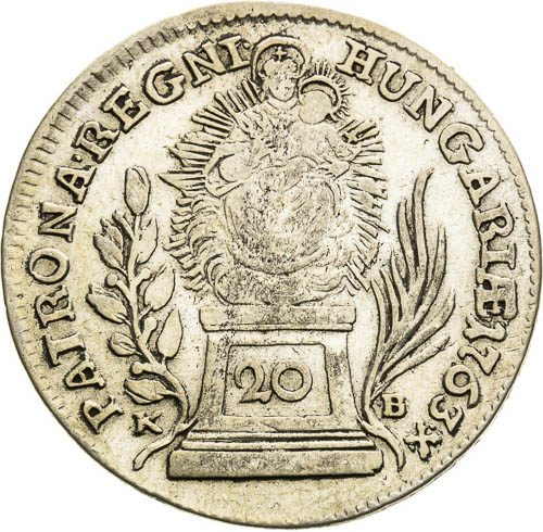 20 Grajciar 1763 - reverz