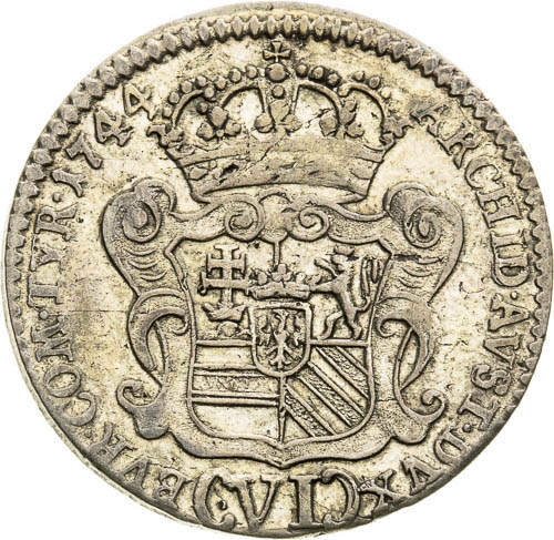 VI Grajciar 1744 - reverz