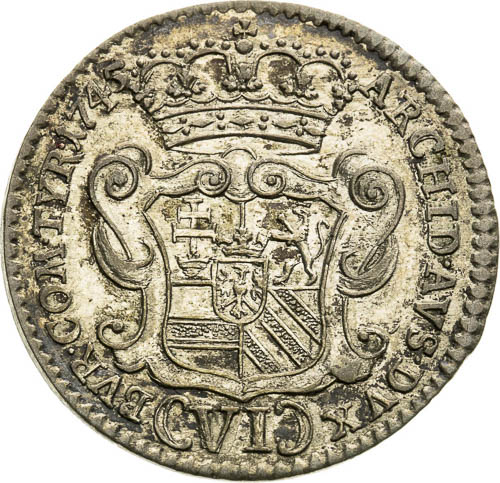 VI Grajciar 1745 - reverz