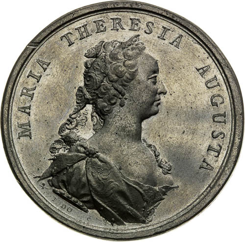 Korunovačný medaila 1741 - averz