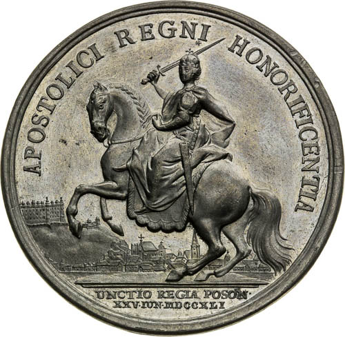 Korunovačný medaila 1741 - reverz