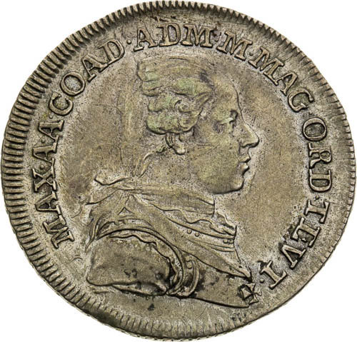 Strieborný žetón 1777 - averz