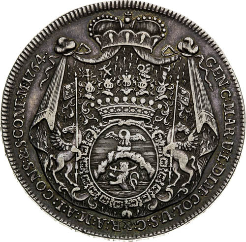 Thaler 1764 - back