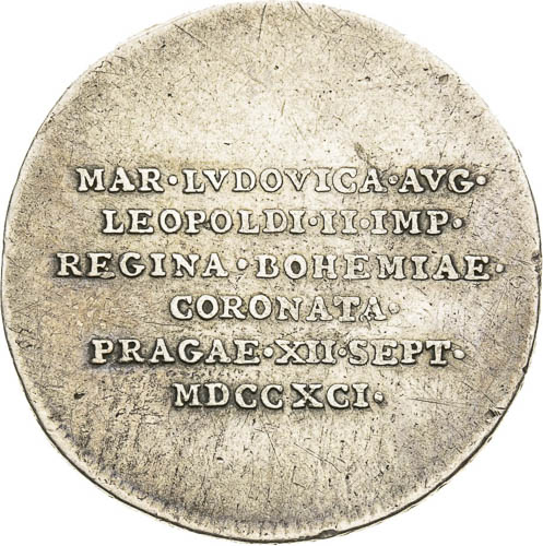 Coronation token 1791 - front