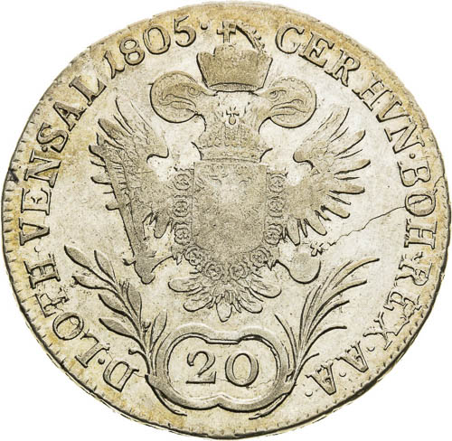20 Kreutzer 1805 - back