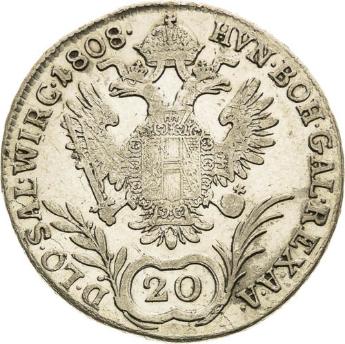 20 Kreutzer 1808 - back