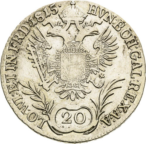 20 Kreutzer 1815 - back