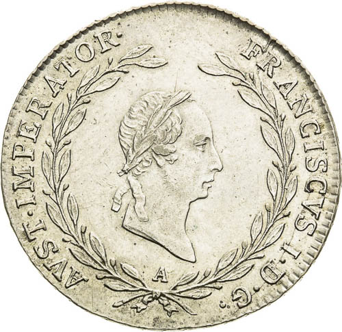 20 Grajciar 1825 - averz
