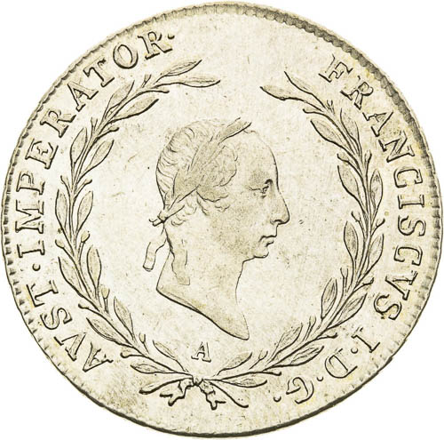20 Kreutzer 1827 - front