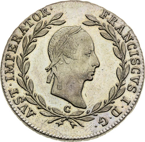 20 Kreutzer 1830 - front