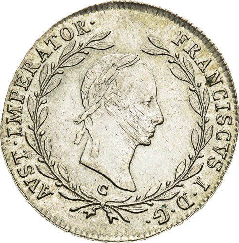 20 Kreutzer 1830 - front