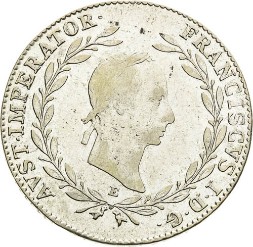 20 Kreutzer 1830 - front