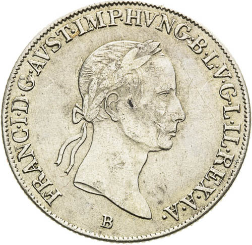 20 Kreutzer 1834 - front