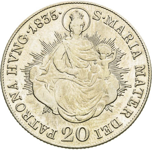 20 Kreutzer 1835 - back