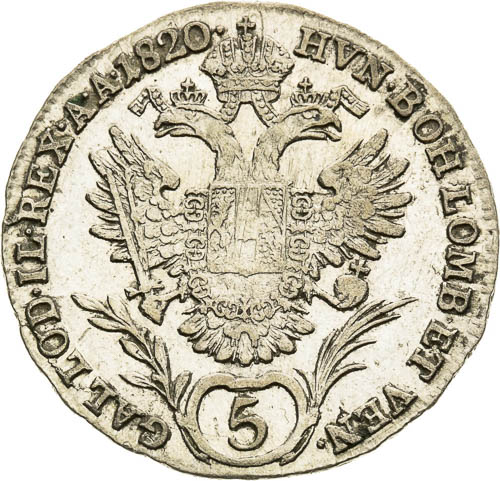 5 Grajciar 1820 - reverz