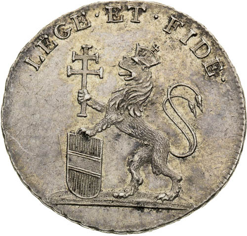 Coronation token 1792 - back