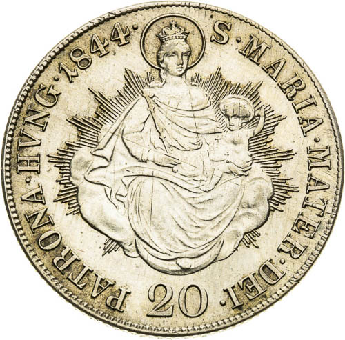20 Kreutzer 1844 - back