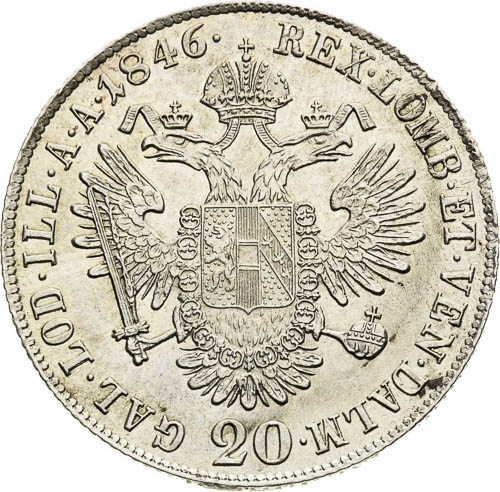 20 Kreutzer 1846 - back