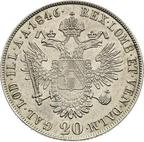 20 Kreutzer 1846 - back