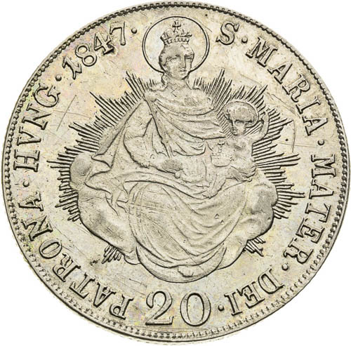 20 Kreutzer 1847 - back