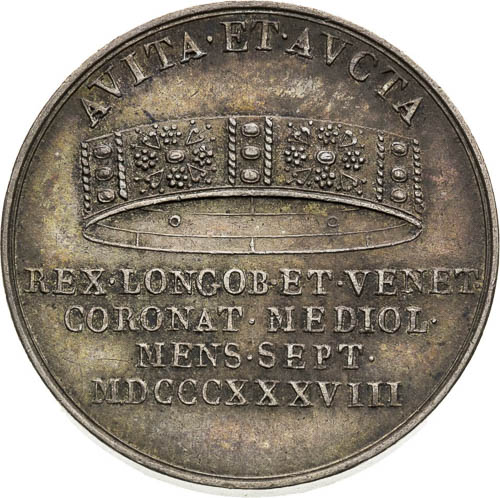 Coronation token 1838 - back