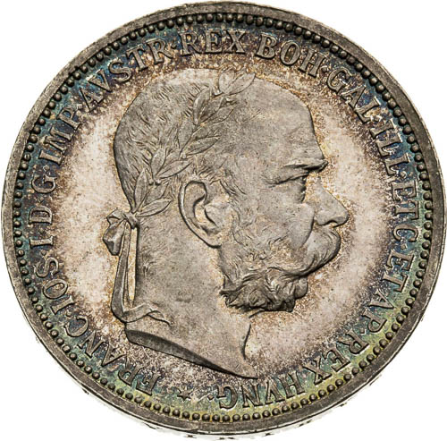 1 Korona 1893 - averz