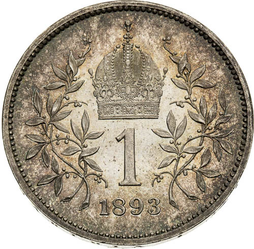 1 Korona 1893 - reverz