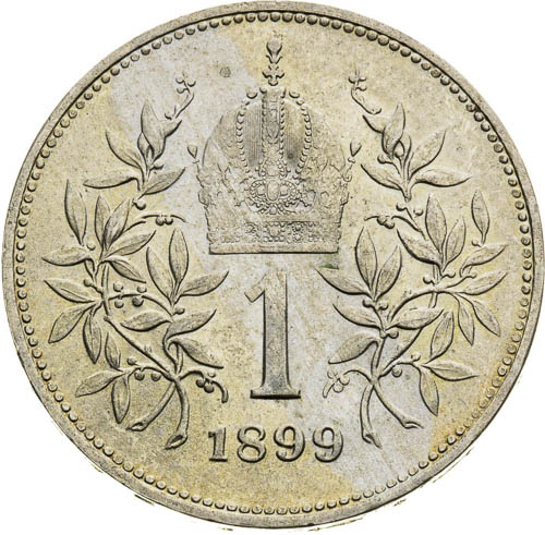 1 Korona 1899 - reverz
