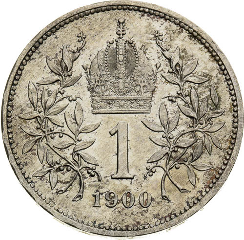 1 Korona 1900 - reverz