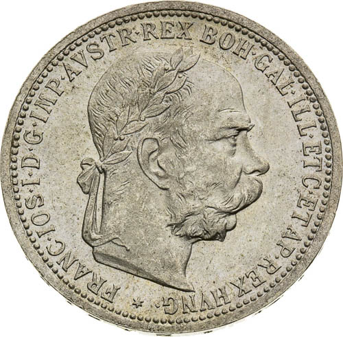 1 Korona 1902 - averz