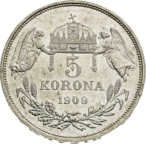 5 Corona 1909 - back