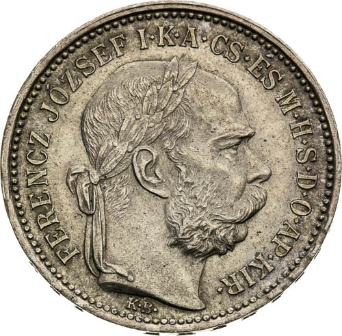 1 Corona 1893 - front