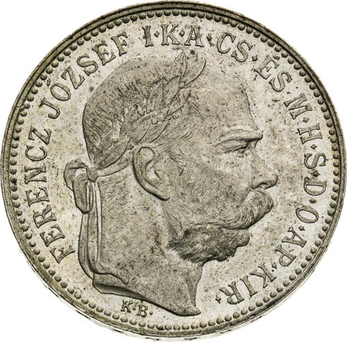 1 Corona 1896 - front