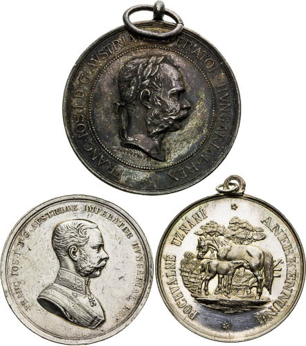 Silver medals (3 pcs) - front