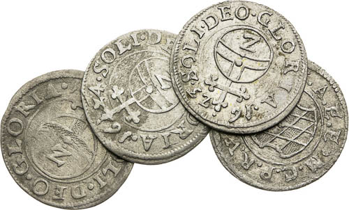 2 Grajciar 1623, 1624, 1625, b.l. (4 ks) - averz