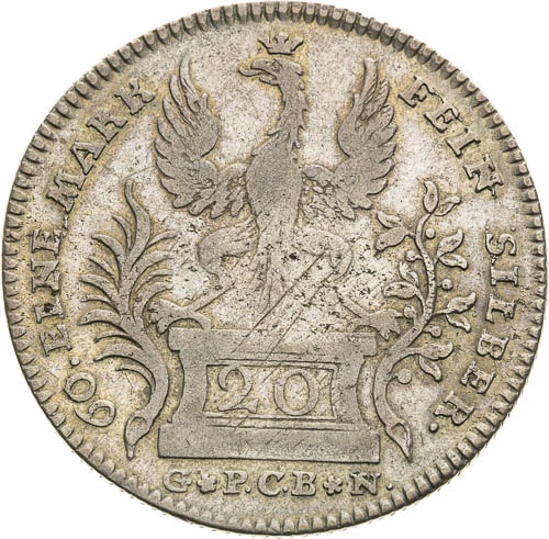 20 Grajciar 1765 - averz