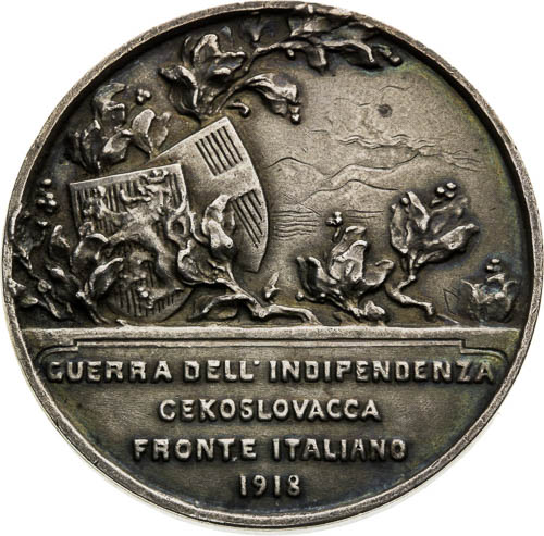 medaila 1918 - reverz