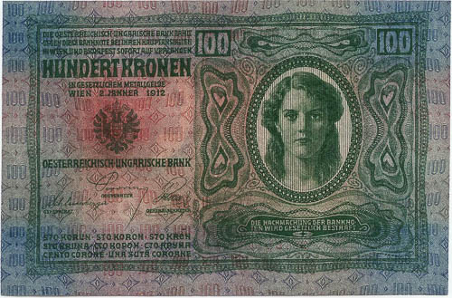 100 Korona 1912 - averz