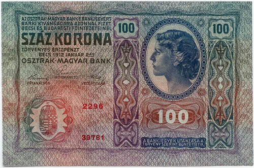 100 Korona 1912 - reverz