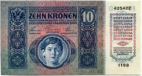 10 Korona 1915 - averz