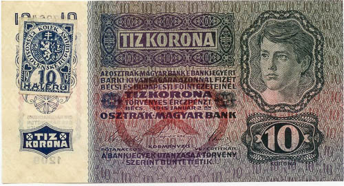 10 Korona 1915 (kolkovaná) - averz