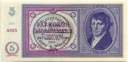 5 Koruna n.d. (1938/40) - front