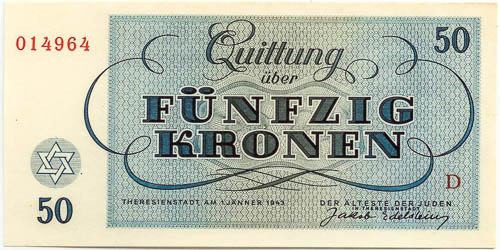 Terezin vouchers (7 pcs) - front