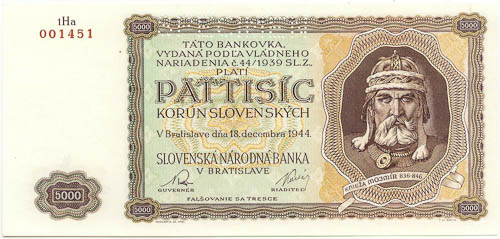 5000 Ks 1944 (2 pcs) - back
